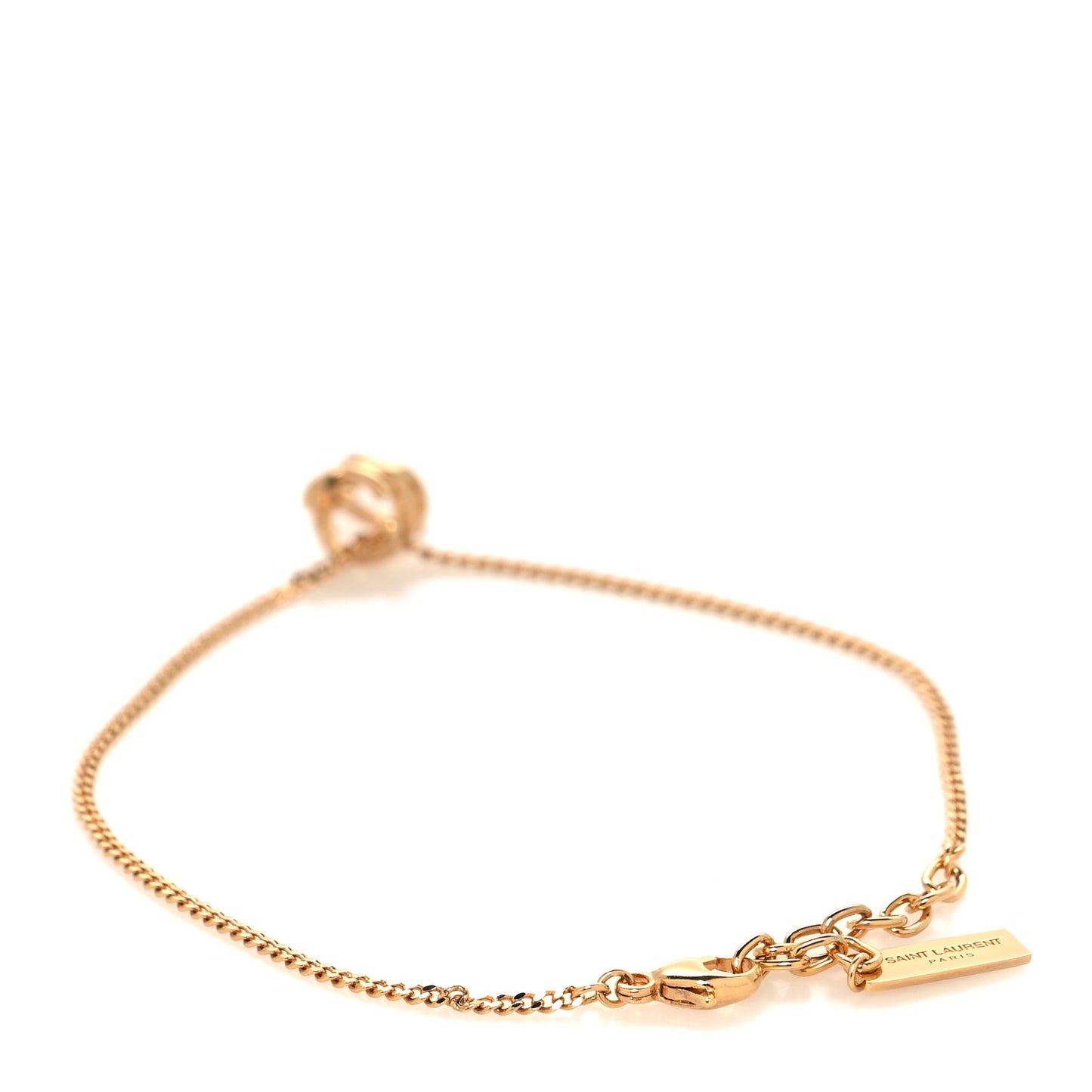 Brass Monogram Twist Bracelet Gold