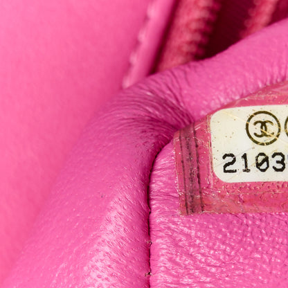 Chanel Lambskin Chevron Quilted Mini Rectangular Flap Pink 8 of 11