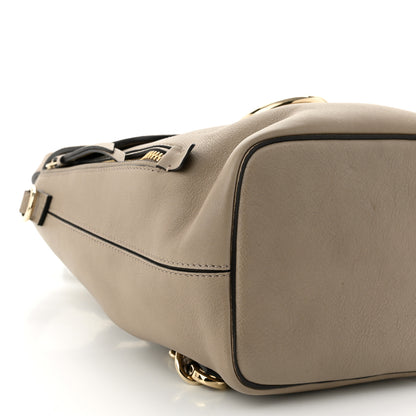 Chloe Suede Calfskin Small Faye Backpack Motty Grey 9 of 10