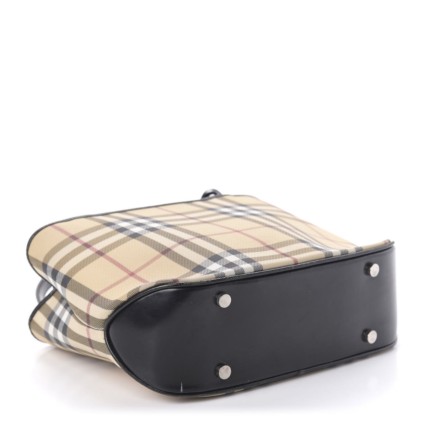 House Check Small Tote Black