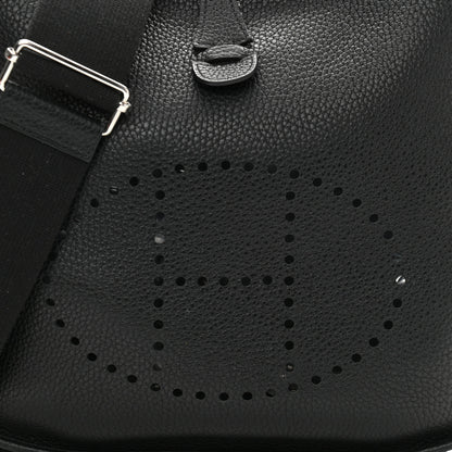 Hermes Taurillon Clemence Evelyne III PM Black 8 of 11