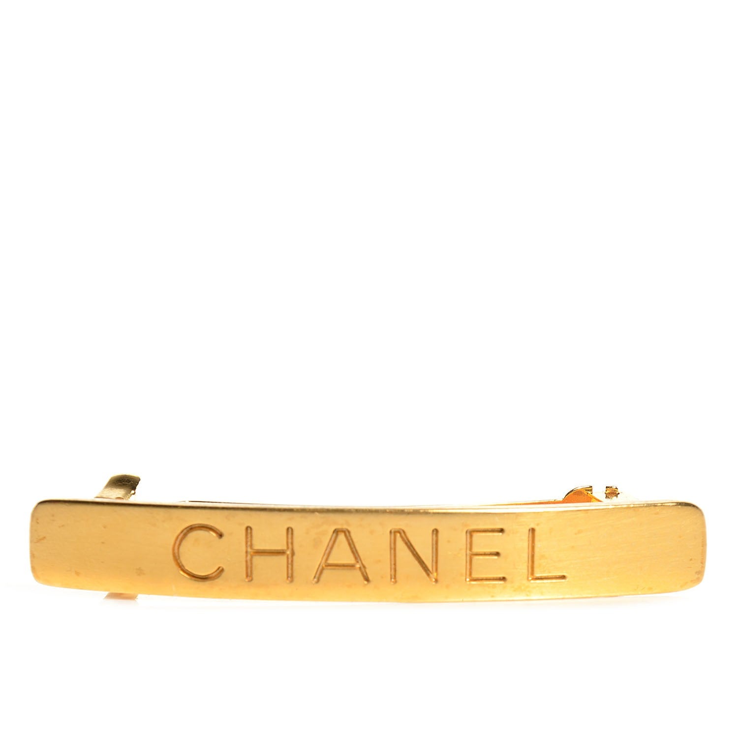 Chanel Hair Clip Barrette Gold 1 of 5
