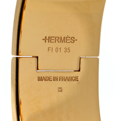 Hermes Enamel Wide Clic Clac H Bracelet PM Bleu Indigo 4 of 4