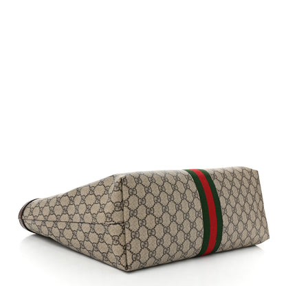 Gucci GG Supreme Monogram Medium Ophidia Shopping Tote Brown 4 of 11