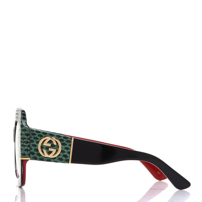 Gucci Snakeskin Acetate Square Sunglasses GG0484S Multicolor 3 of 8