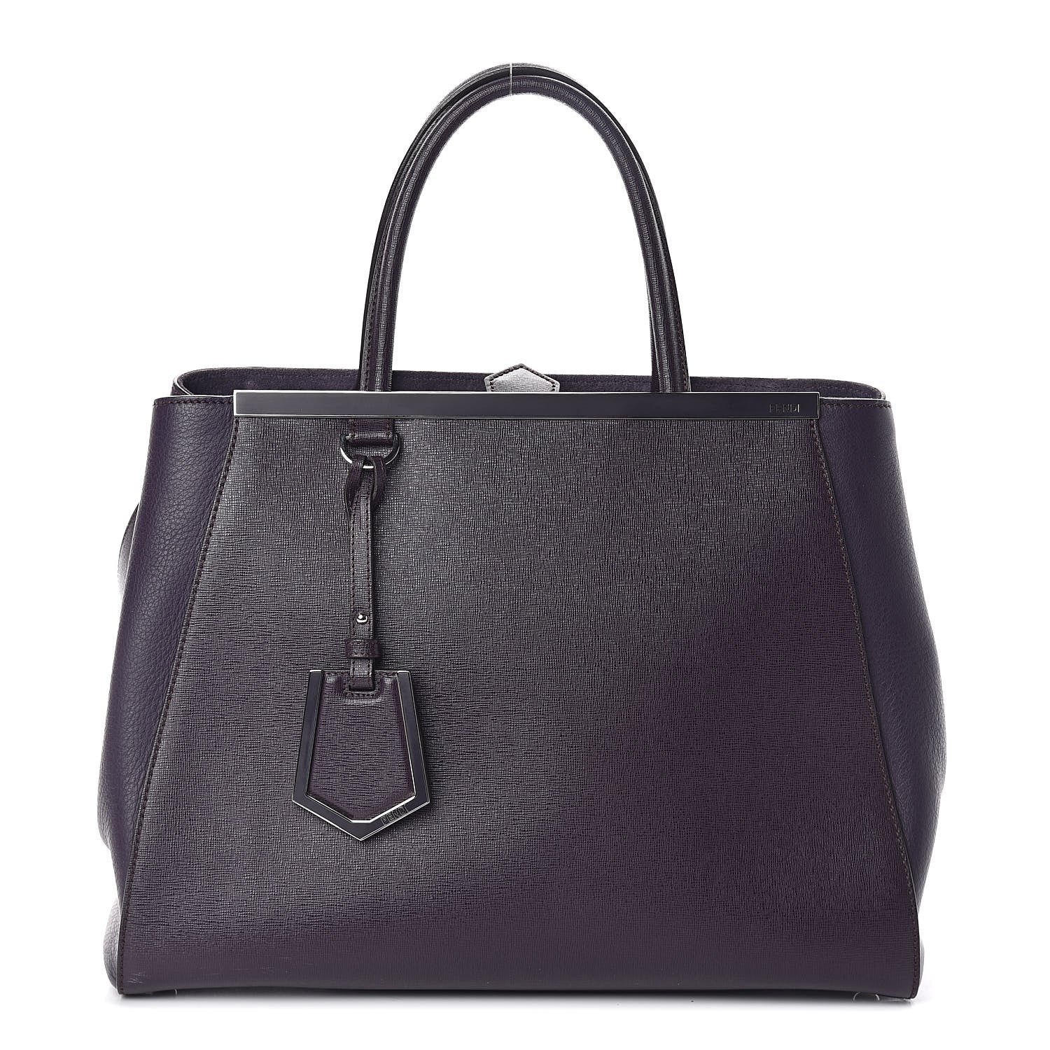 Fendi Vitello Elite Regular 2Jours Tote Ametista 1 of 9