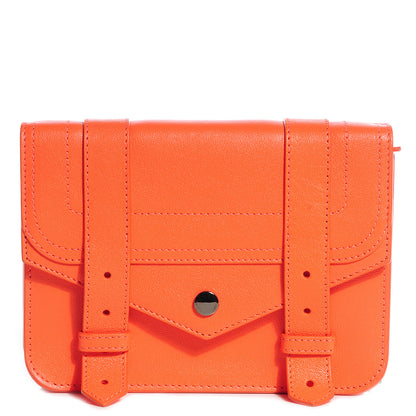Proenza Schouler Lambskin PS1 Large Chain Wallet Grapefruit 1 of 6