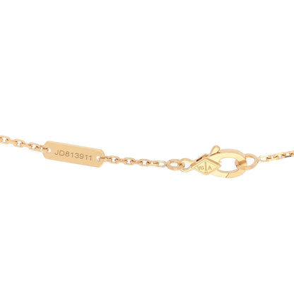 Van Cleef & Arpels 18K Yellow Gold Malachite Vintage Alhambra Pendant Necklace 3 of 5