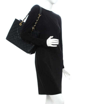Chanel Caviar Quilted Grand Shopping Tote GST Black 2 of 10
