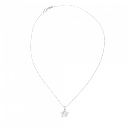 Tiffany Platinum Diamond Star Pendant Necklace 2 of 3