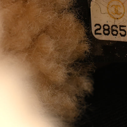 Chanel Shiny Crumpled Sheepskin Shearling CC Mania Flap Bag Black Beige 7 of 10