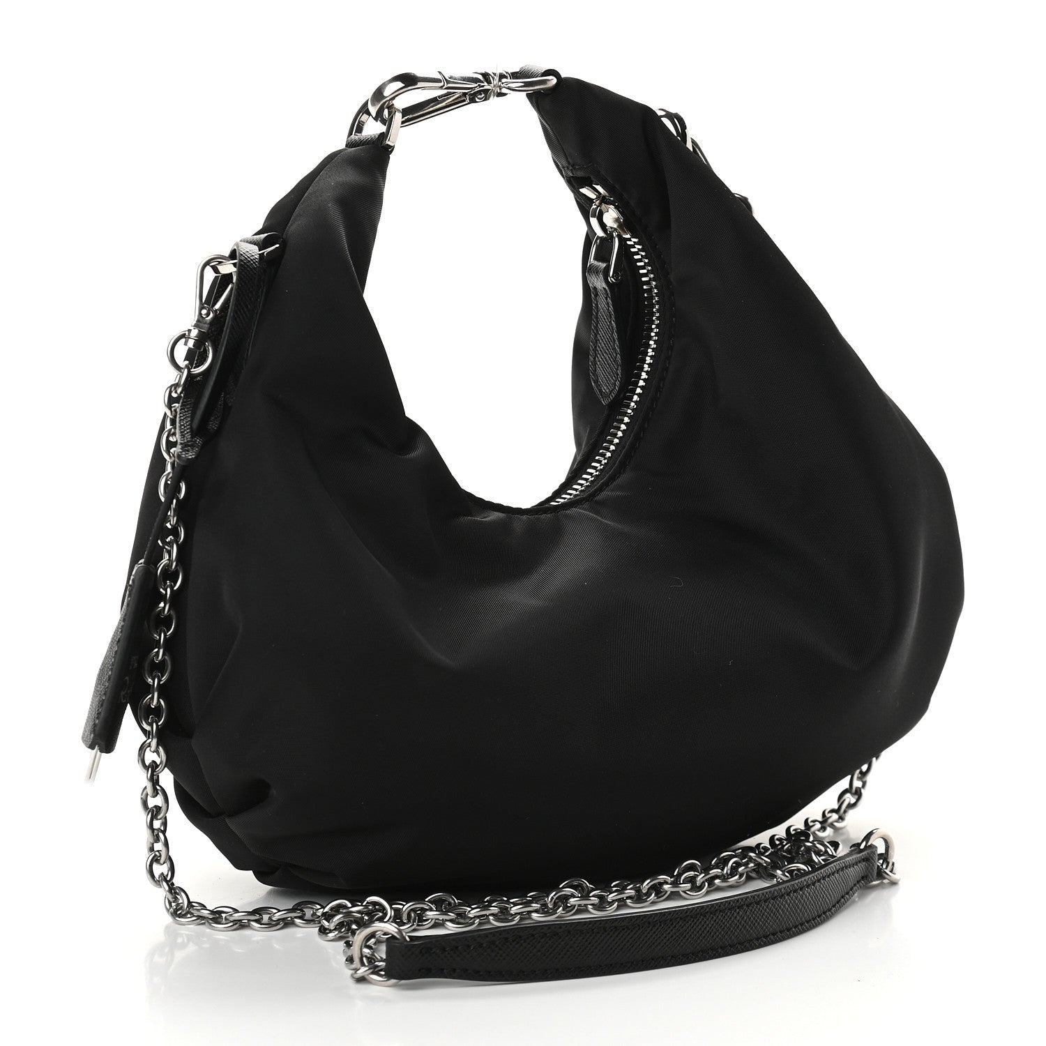 Prada Tessuto Nylon Saffiano Re-Edition 2006 Shoulder Bag Black 3 of 11