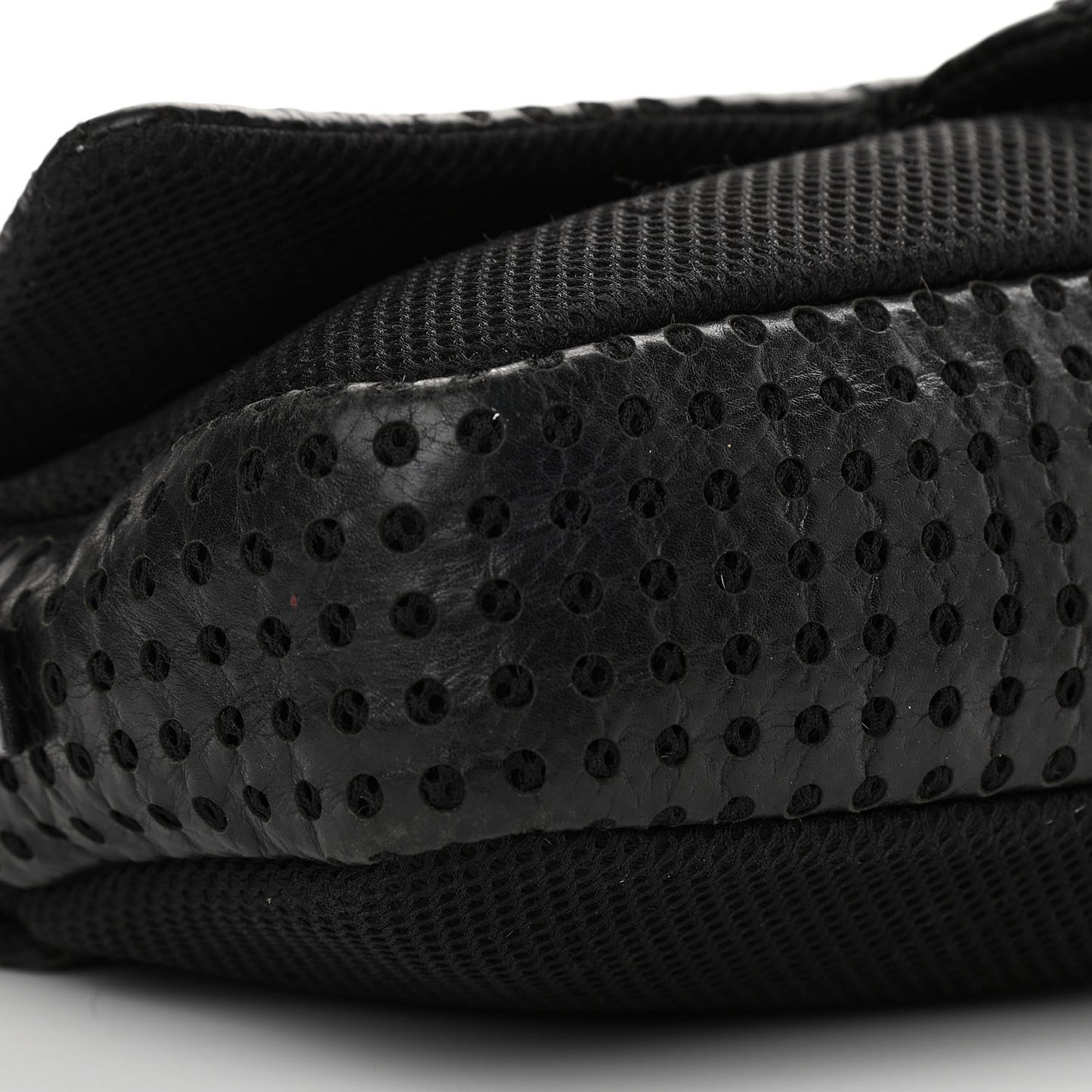 Perforated Lambskin Jumbo Easy Flap Black