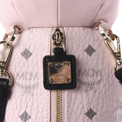 MCM Calfskin Visetos Rabbit Zoo Doll Backpack Soft Pink 8 of 9