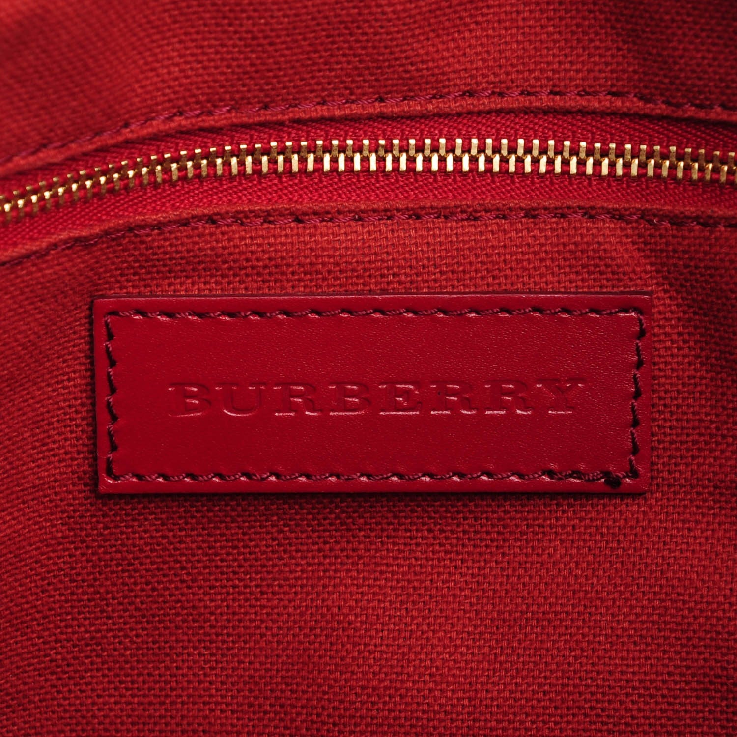 Burberry Haymarket Check Small Salisbury Tote Red 6 of 7