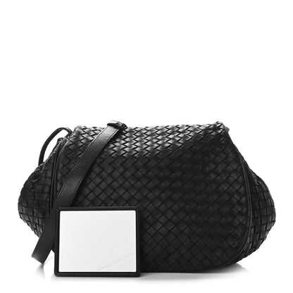 Bottega Veneta Nappa Intrecciato Messenger Bag Black 1 of 10