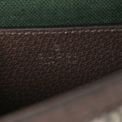 Gucci GG Supreme Monogram Textured Dollar Calfskin Small Ophidia Top Handle Shoulder Bag Beige Brown 6 of 10