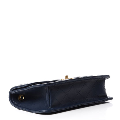 Chanel Caviar Quilted Medium Sweet Classic Flap Navy Blue 4 of 10