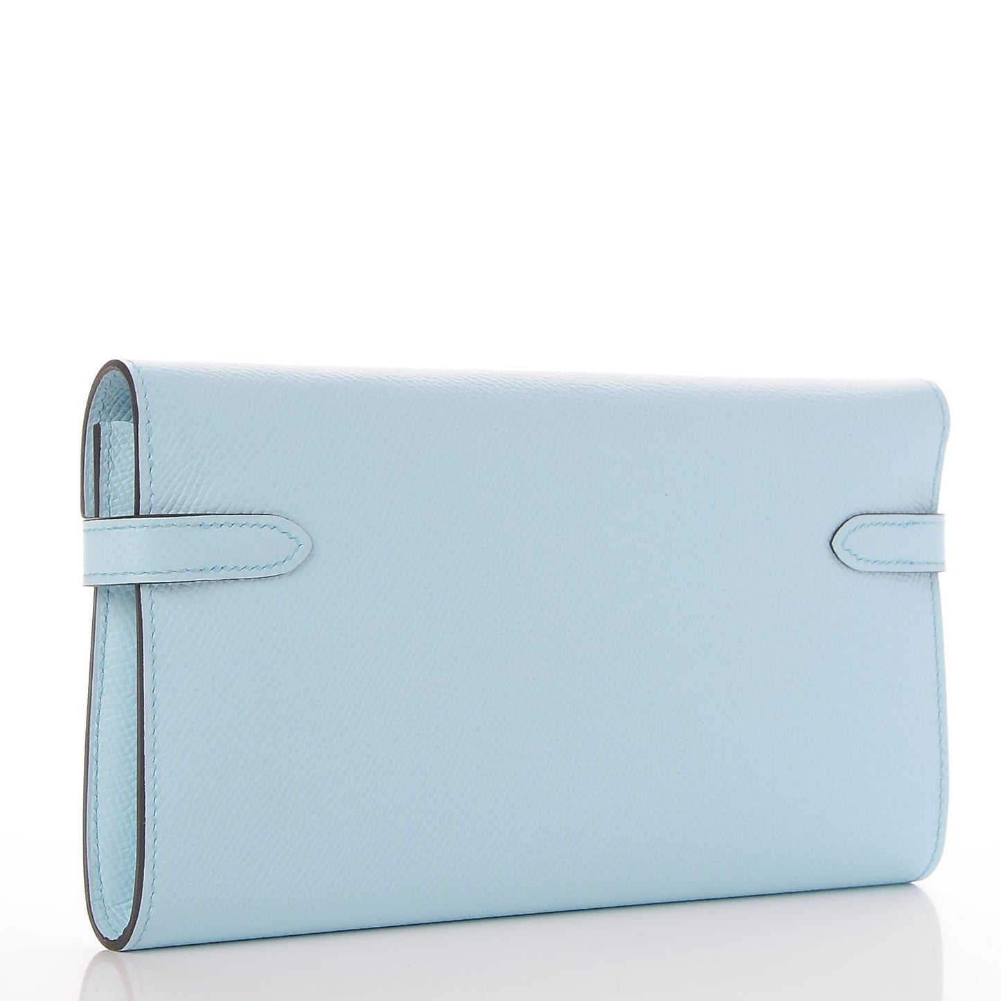 Epsom Kelly Longue Wallet Bleu Zephyr