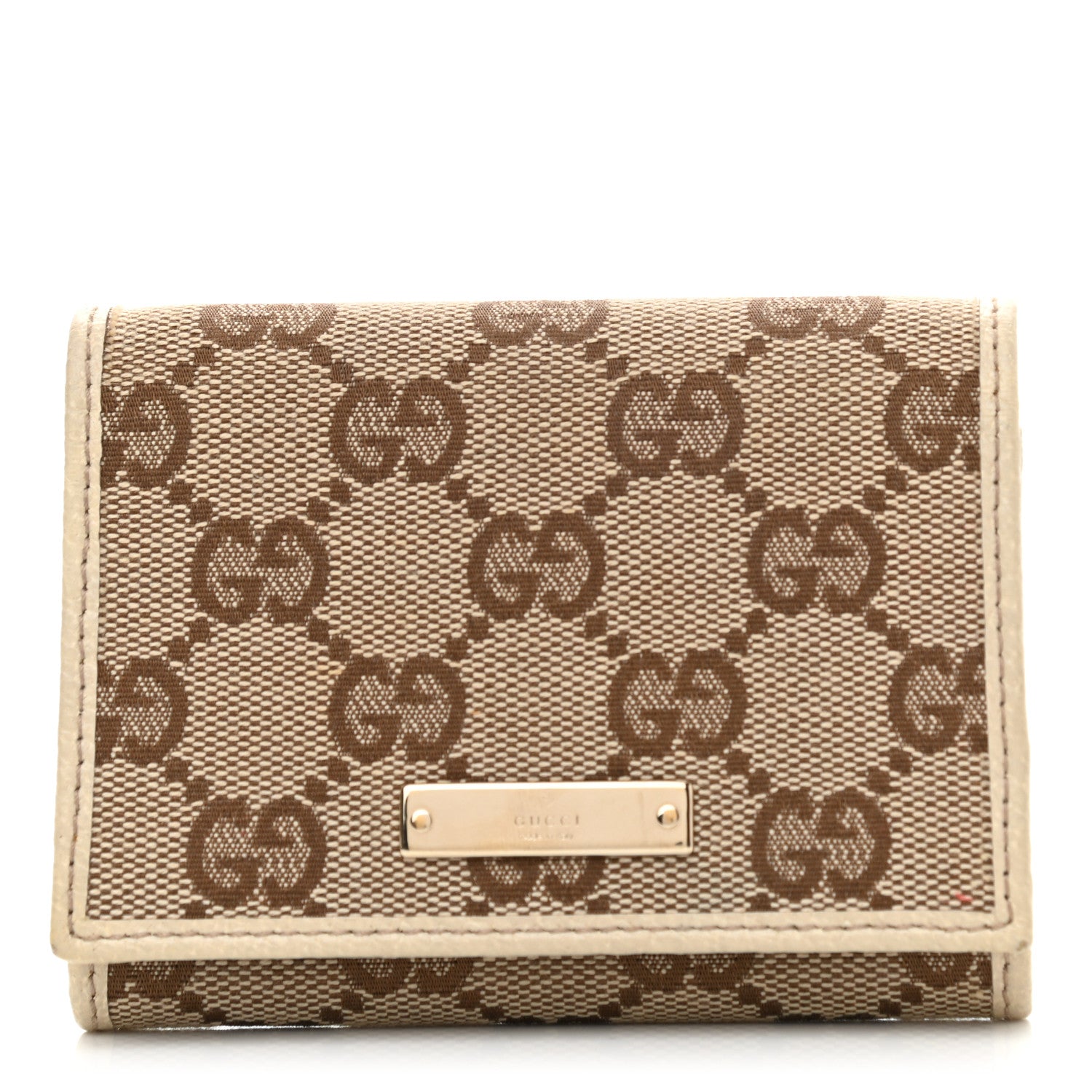 Gucci Monogram Card Case Off White 1 of 9