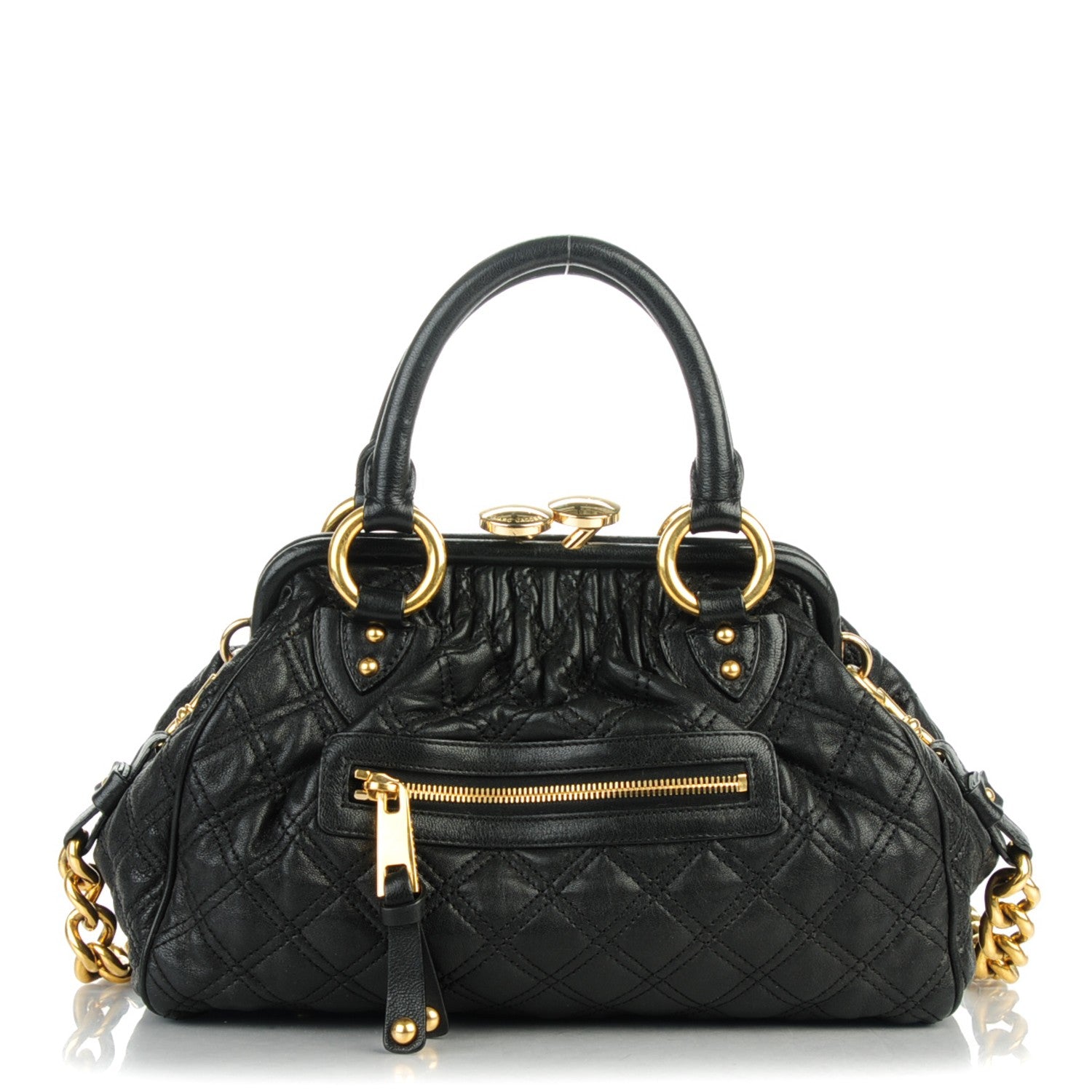 Marc Jacobs Calfskin Quilted Stam Black 1 of 7