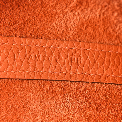 Hermes Taurillon Clemence Picotin Lock 18 PM Orange 7 of 11