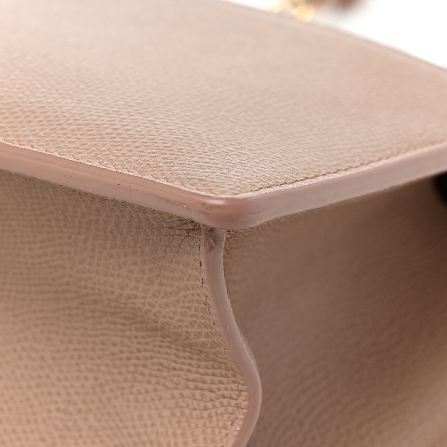 Grained Calfskin 30 Montaigne Chain Flap Bag Blush