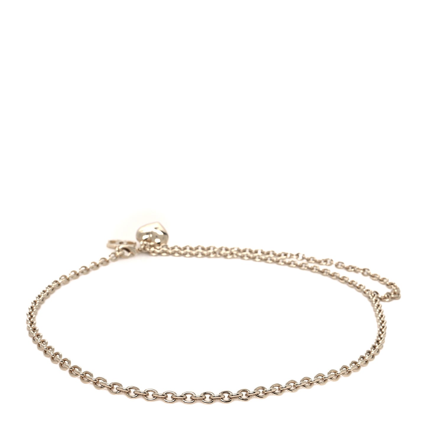 Metal Chain CC Heart Turnlock Belt Gold