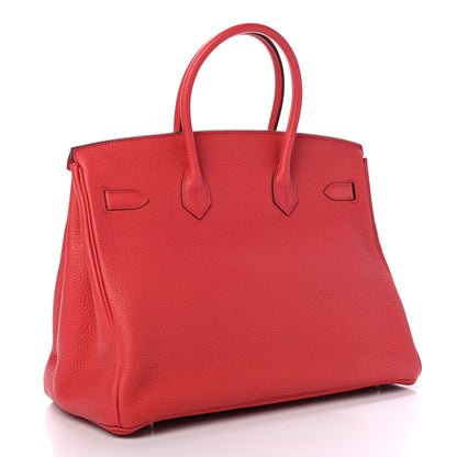 Hermes Taurillon Clemence Birkin 35 Rose Jaipur 2 of 9