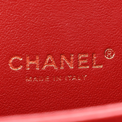 Chanel Caviar Quilted Small CC Filigree Vanity Case Red 7 of 15