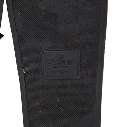 Valentino Garavani Rubber Rockstud Slide Sandals 37 Black 6 of 11