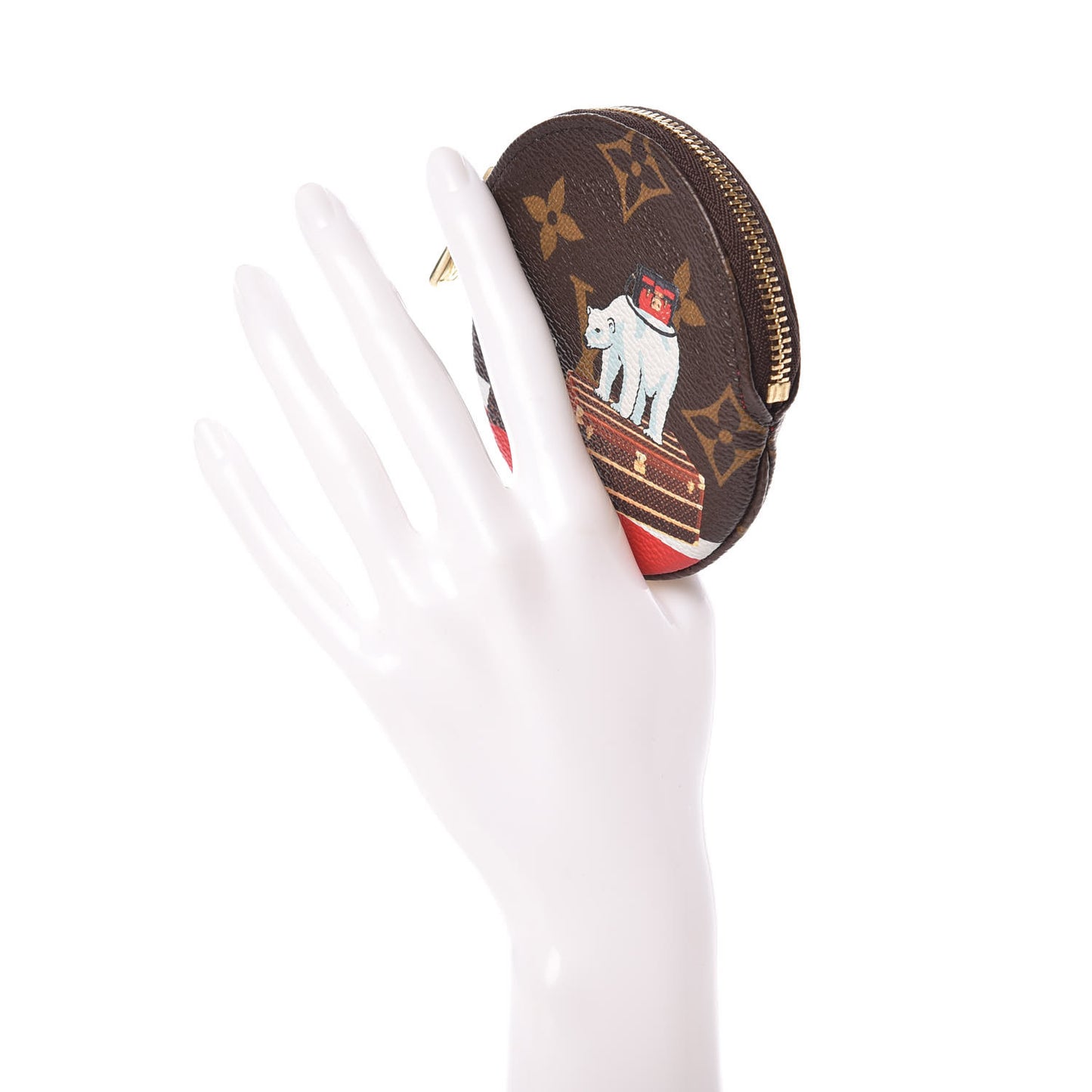 Monogram 2017 Christmas Animation Round Coin Purse