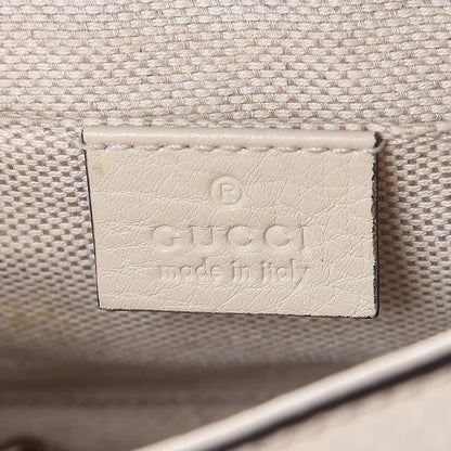 Gucci Pebbled Calfskin Small Soho Flap Crossbody Off White 6 of 8