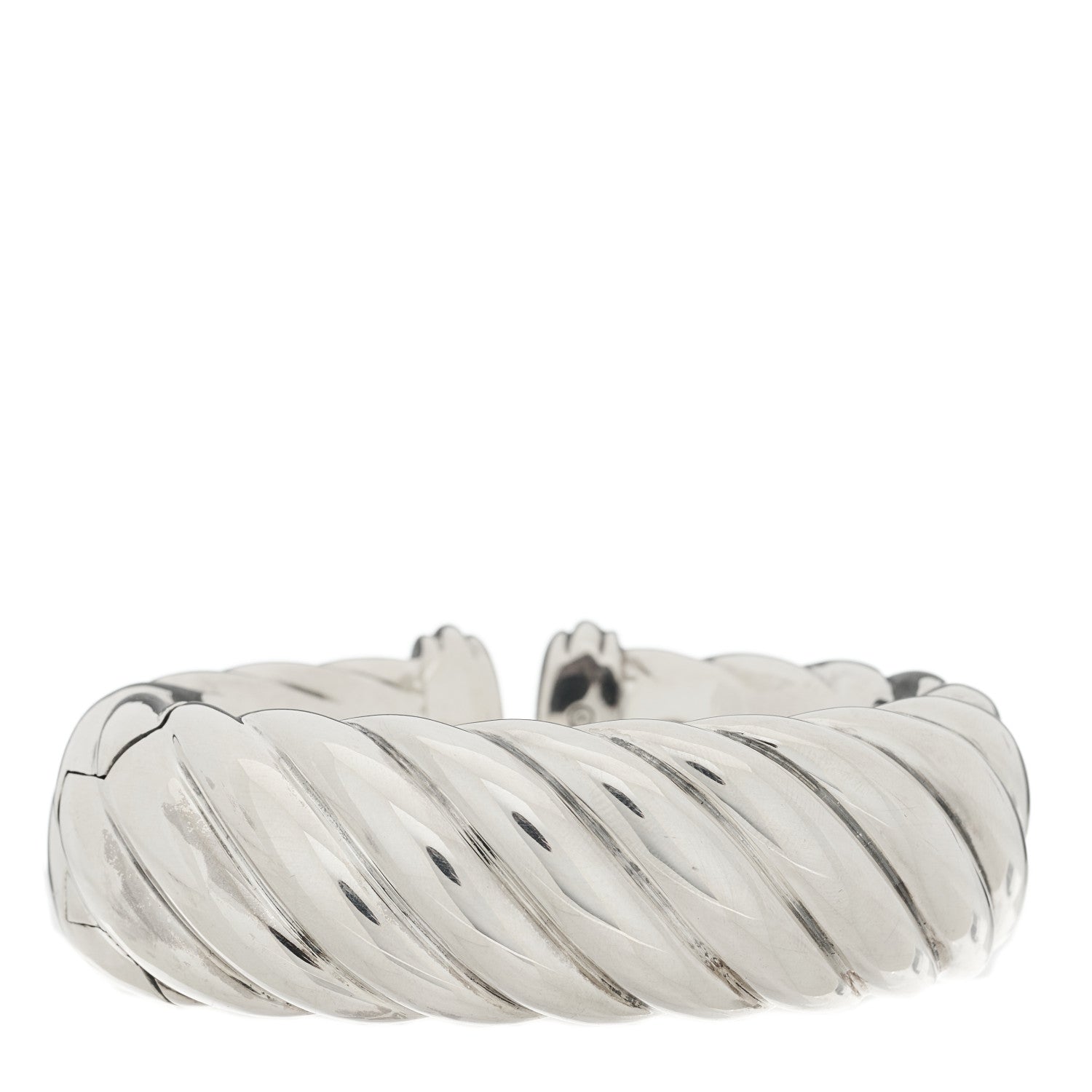David Yurman Sterling Silver 25mm Waverly Bracelet 2 of 4