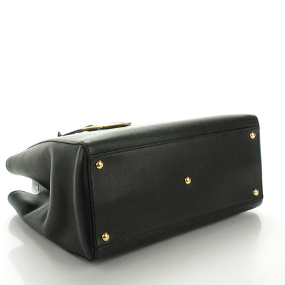 Fendi Vitello Elite Medium 2Jours Tote Black 4 of 9