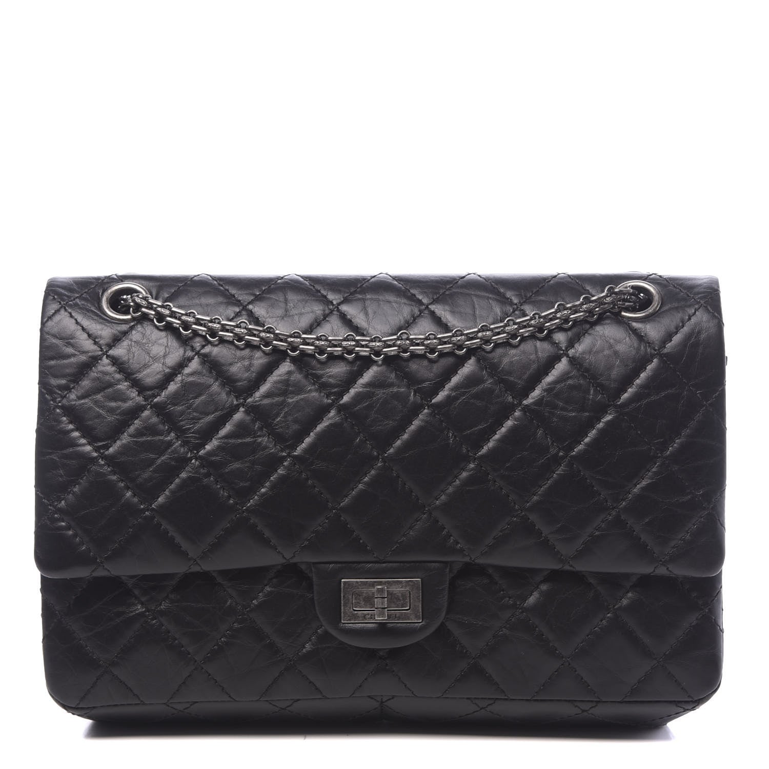 Chanel Aged Calfskin Quilted 2.55 Reissue 226 Flap Black 1 of 11