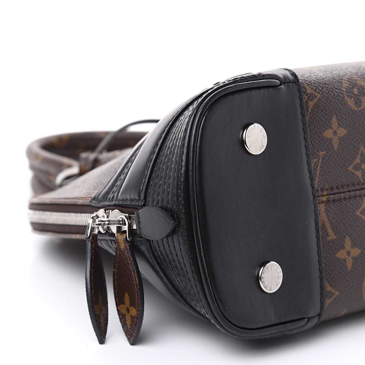 Shiny Monogram Alma PM Black