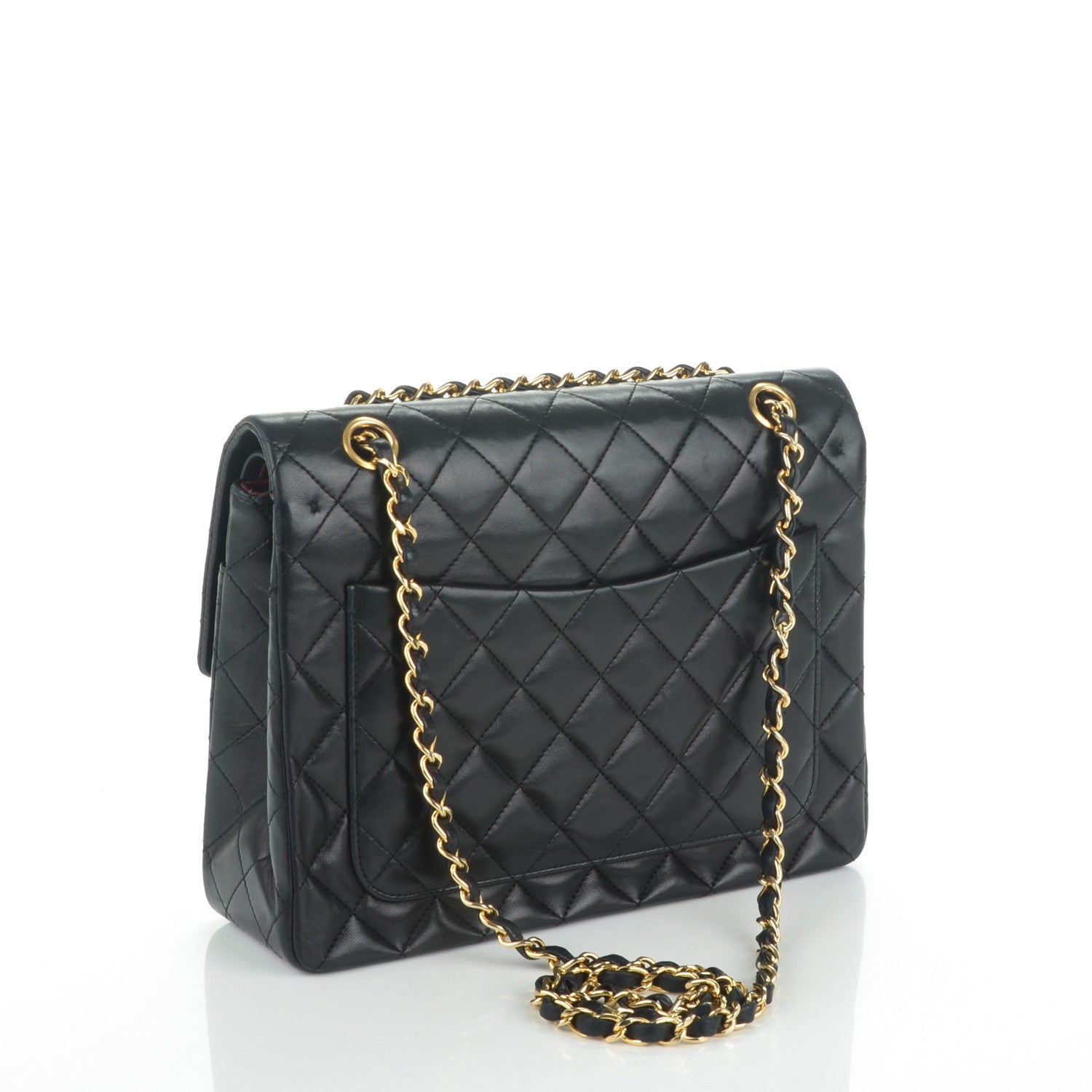 Chanel Lambskin Quilted Medium Double Flap Black 3 of 7