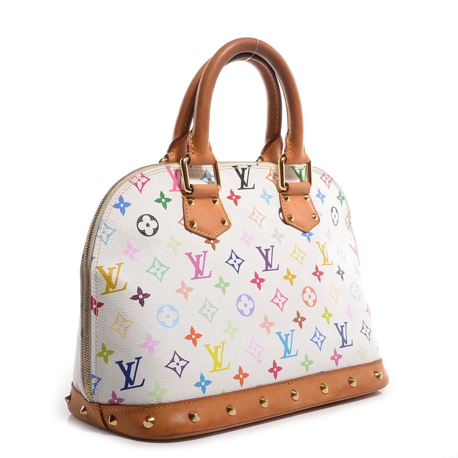 Louis Vuitton Monogram Multicolor Alma White 3 of 6