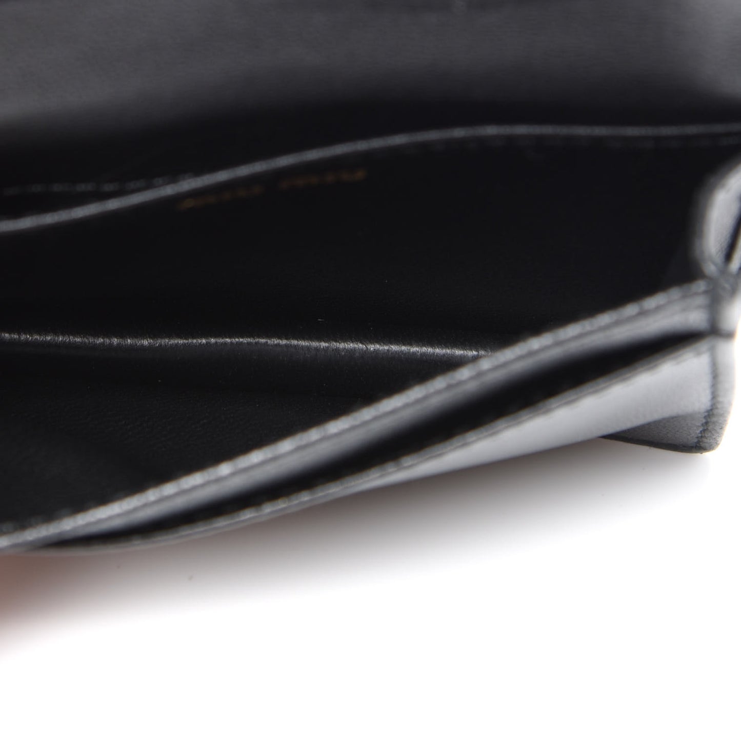Nappa Impunture Flap Card Holder Key Ring Black