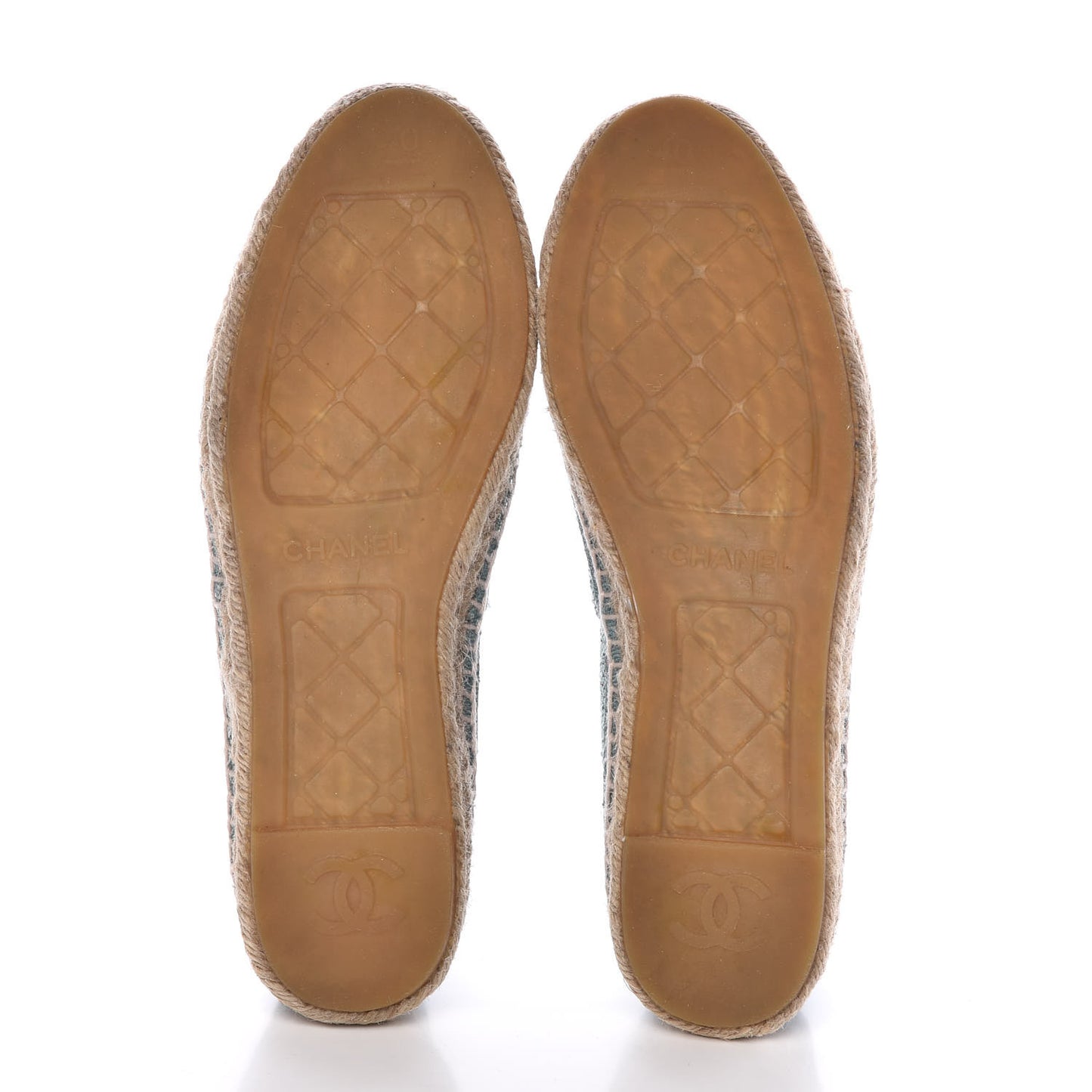 Toile Sequin CC Espadrilles 40 Green