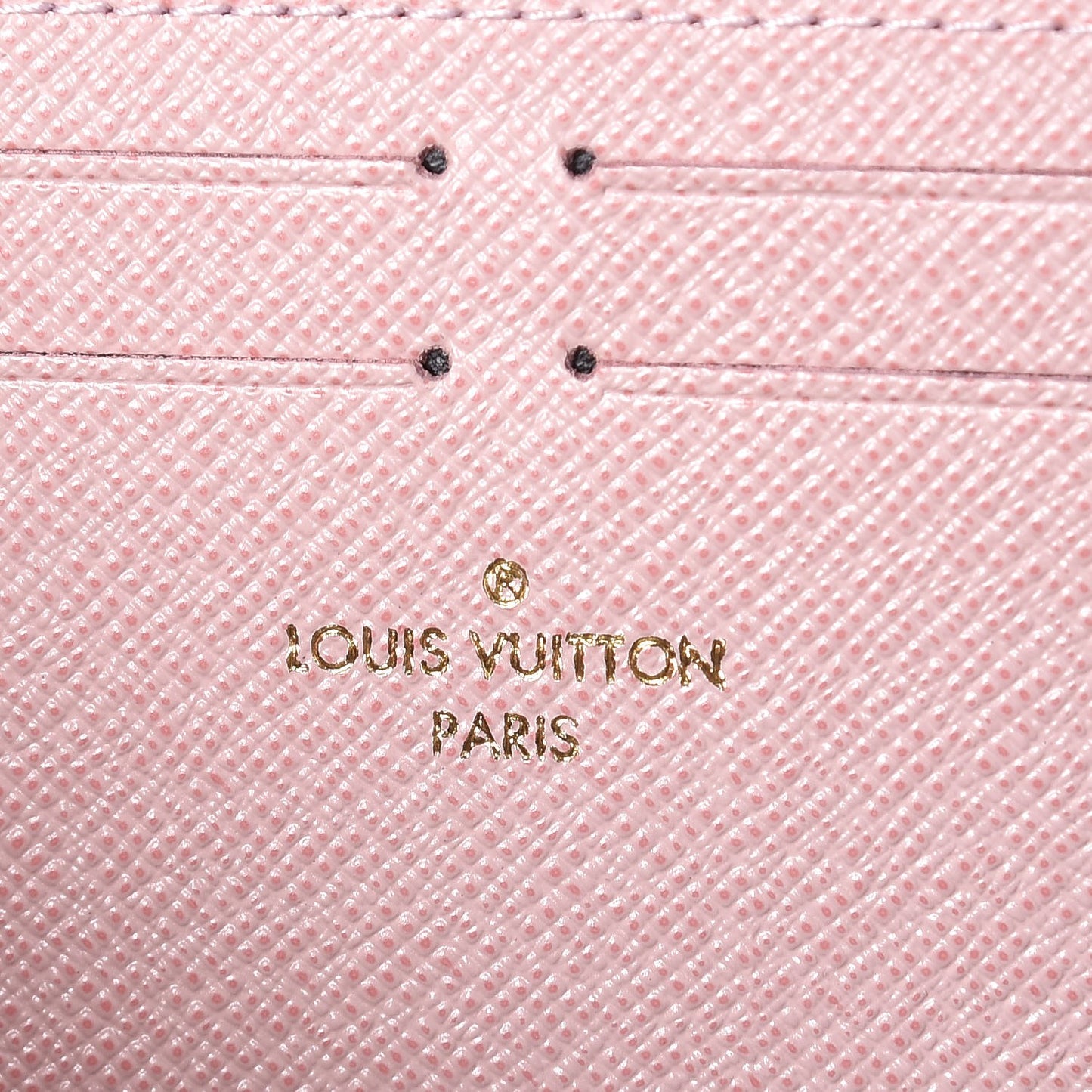 Monogram Clemence Wallet Rose Ballerine