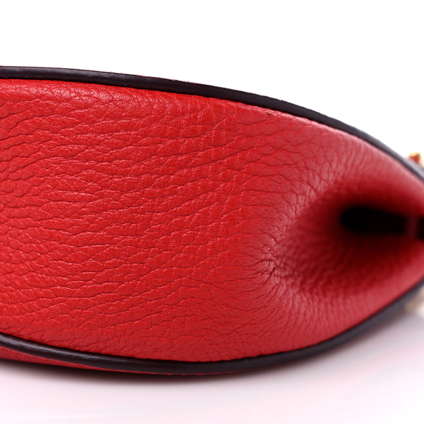 Grained Lambskin Mini Drew Shoulder Bag Plaid Red
