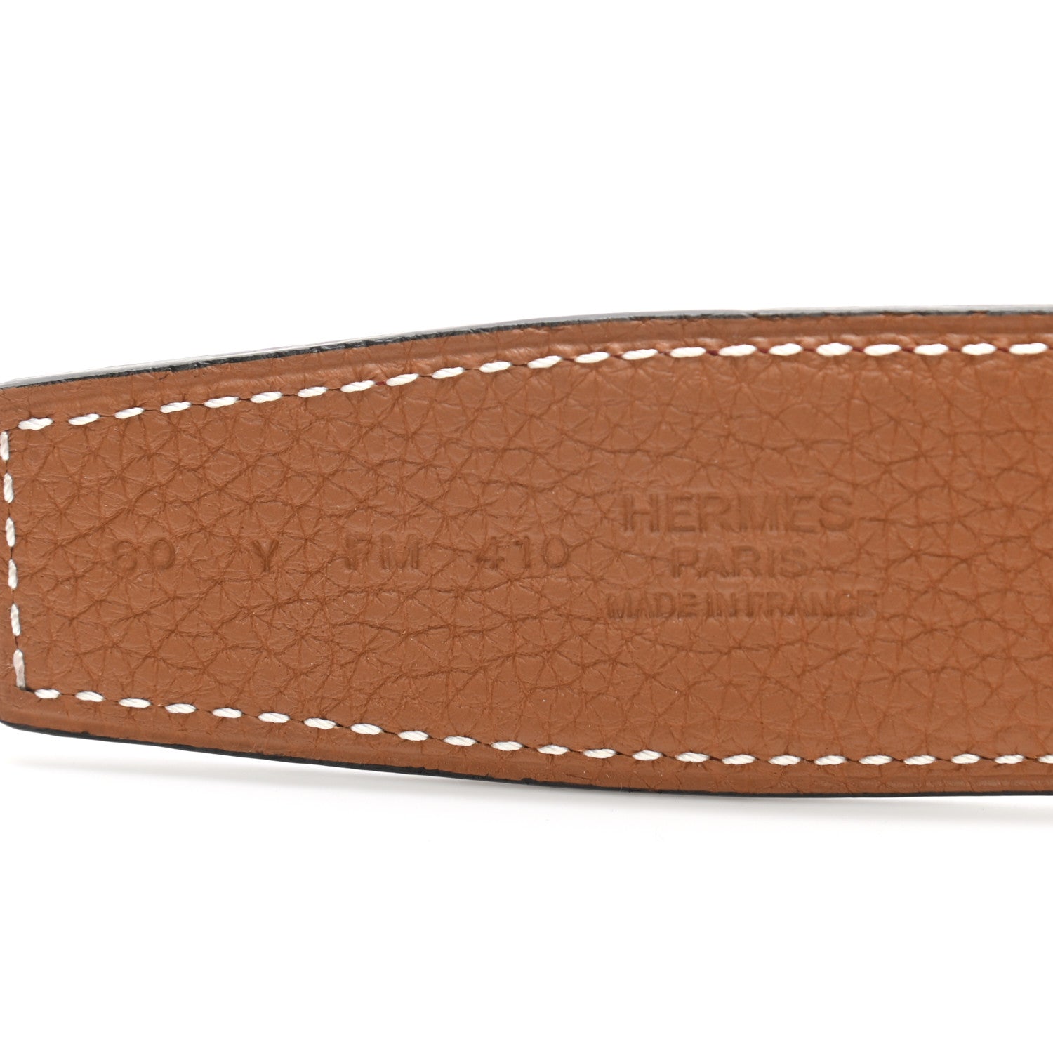 Hermes Box Togo 32mm H Belt 80 Rouge H Gold 5 of 7