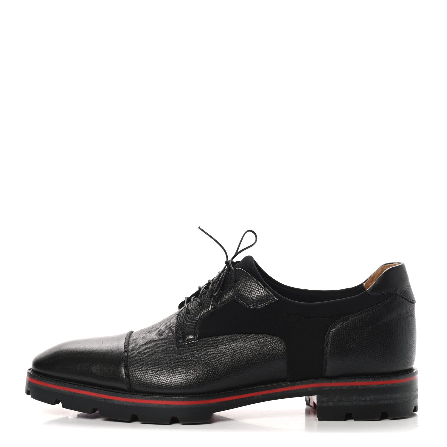 Christian Louboutin Smooth Textured Calfskin Mika Sky Mens Flats 46 Black 1 of 9