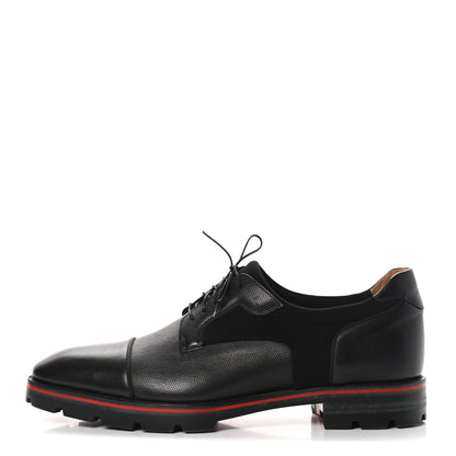 Christian Louboutin Smooth Textured Calfskin Mika Sky Mens Flats 46 Black 1 of 9