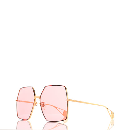 Gucci Square Frame GG0536S Sunglasses Gold 1 of 9