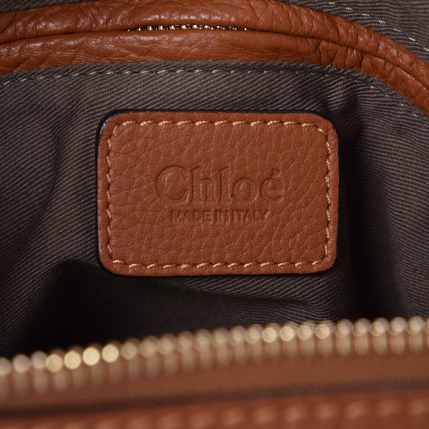 Chloe Calfskin Medium Marcie Satchel Tan 6 of 7