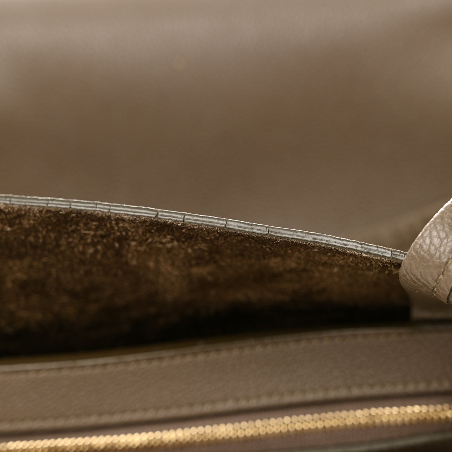 Soft Grained Calfskin Small Belt Cabas Phantom  Taupe