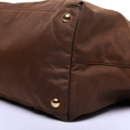 Prada Saffiano Tessuto Nylon Tote Corinto 7 of 16